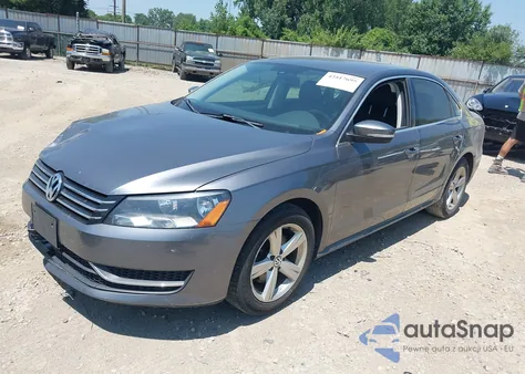 2012 Volkswagen Passat 2.5L Se из США, поврежденный, VIN 1VWBH7A36CC077961